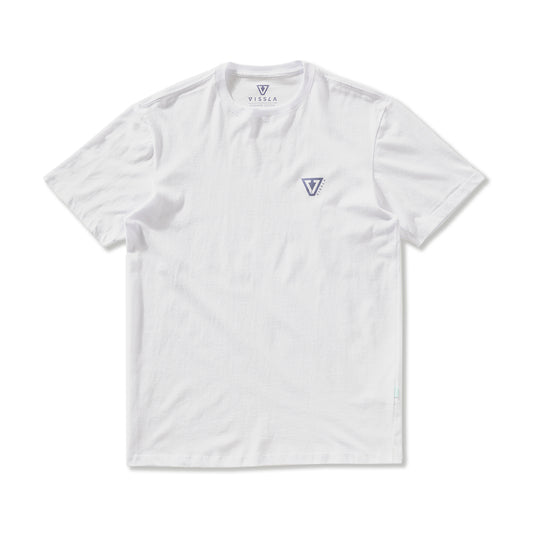 Camiseta Vissla Established Branca Manga Curta