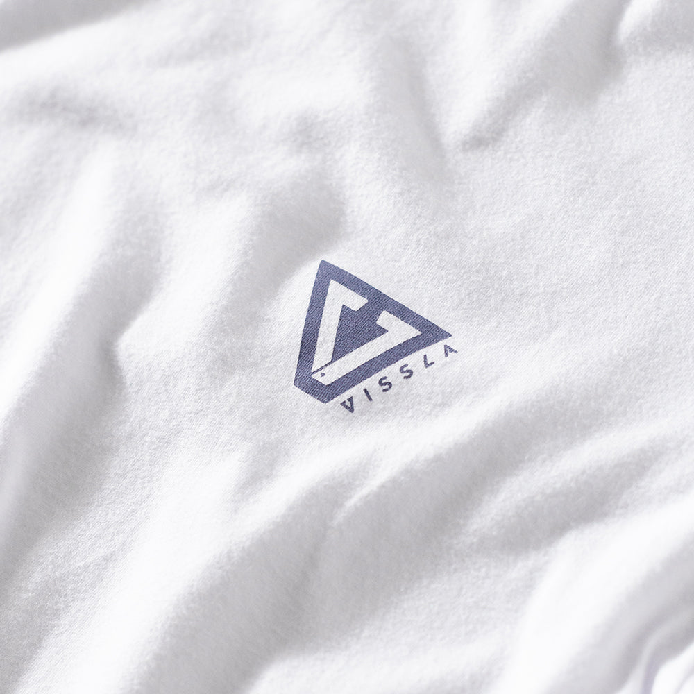Camiseta Vissla Established Branca Manga Curta