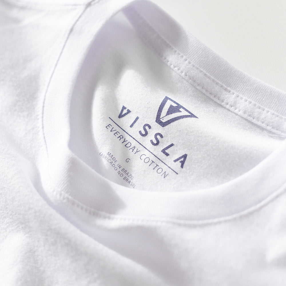 Camiseta Vissla Established Branca Manga Curta