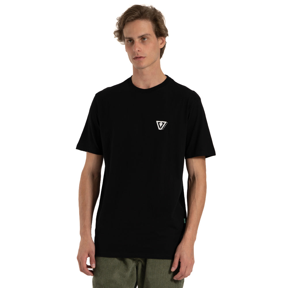 Camiseta Vissla Established Preta Manga Curta