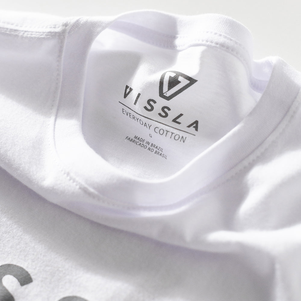 Camiseta Vissla Foundation Branca Manga Curta