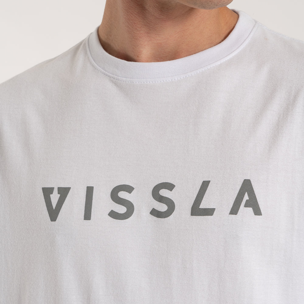 Camiseta Vissla Foundation Branca Manga Curta