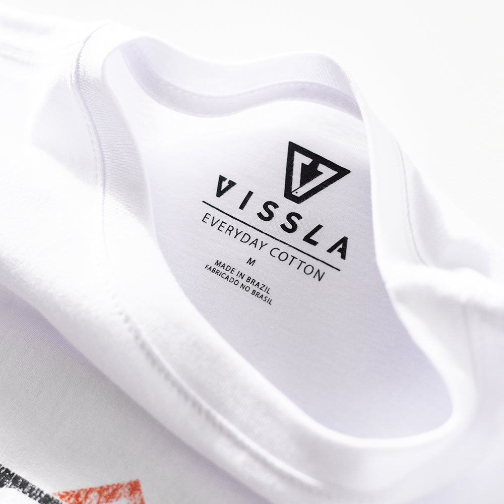 Camiseta Vissla Beast Branca Manga Curta