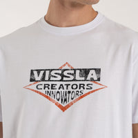 Thumbnail for Camiseta Vissla Beast Branca Manga Curta