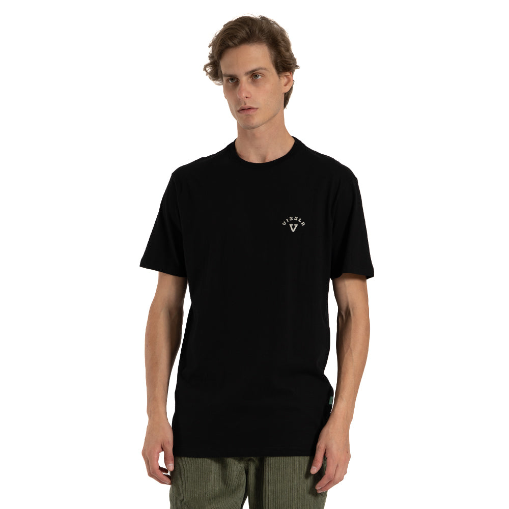 Camiseta Vissla Coast Preta Manga Curta