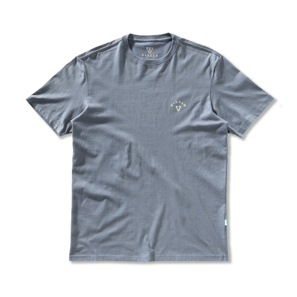 Camiseta Vissla Coast Azul Manga Curta