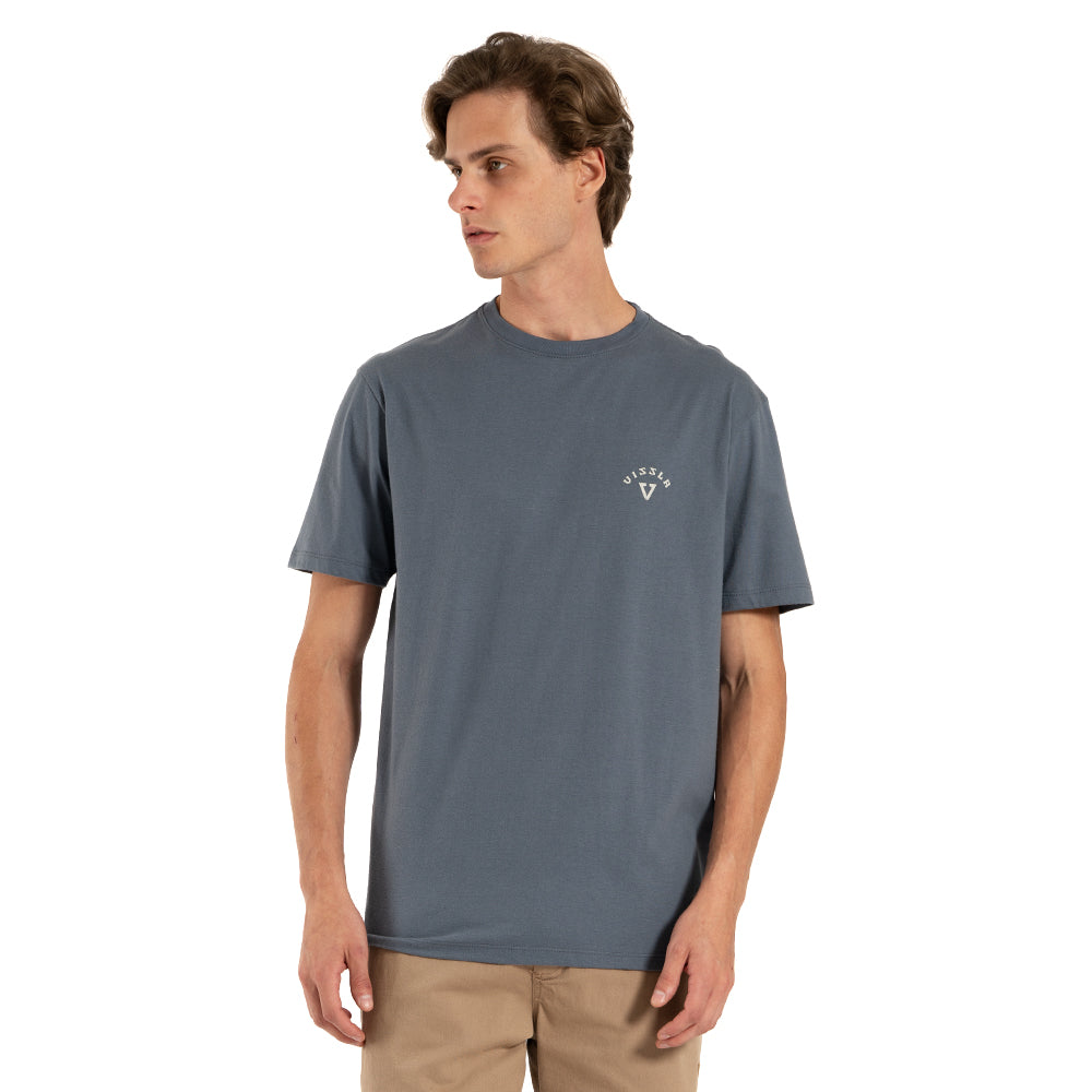 Camiseta Vissla Coast Azul Manga Curta
