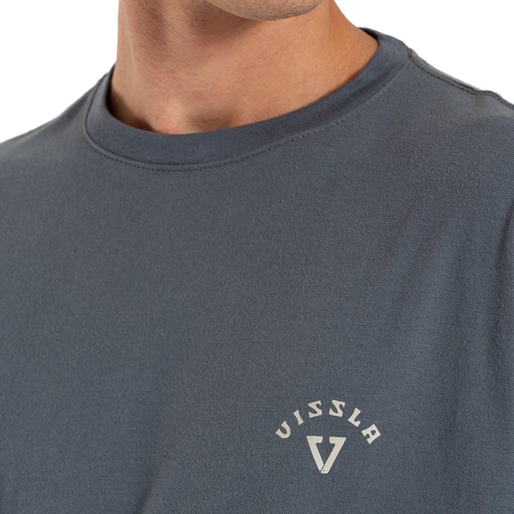 Camiseta Vissla Coast Azul Manga Curta