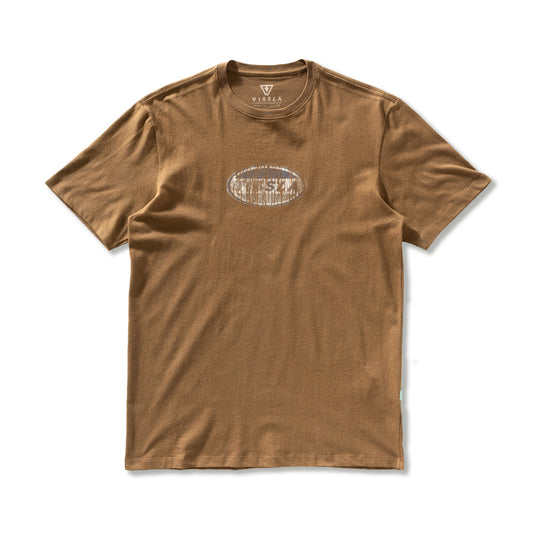 Camiseta Vissla Fast Marrom Manga Curta