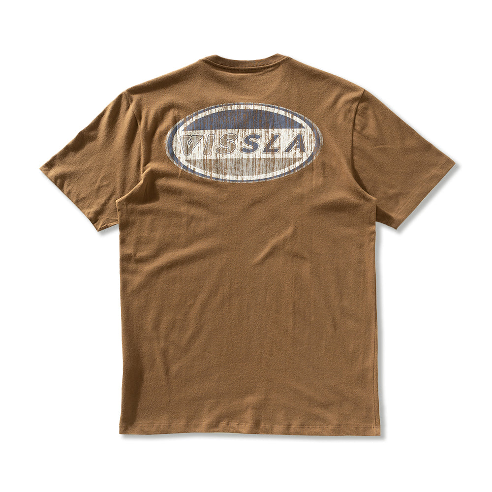 Camiseta Vissla Fast Marrom Manga Curta