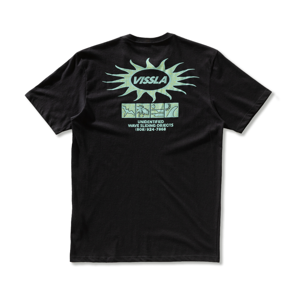 Camiseta Unidentified Vissla Preto Estonada