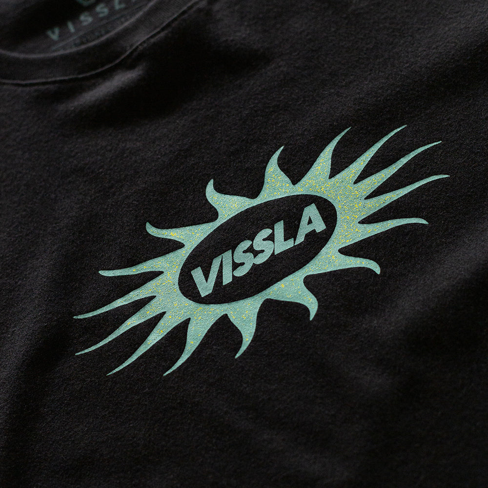 Camiseta Unidentified Vissla Preto Estonada