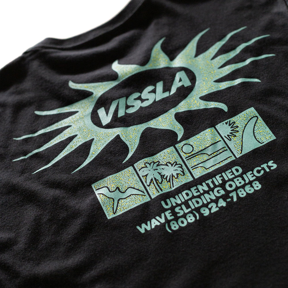 Camiseta Unidentified Vissla Preto Estonada