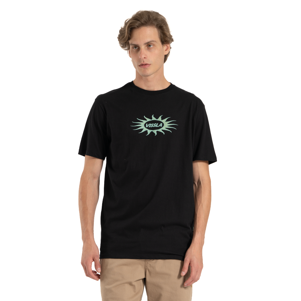 Camiseta Unidentified Vissla Preto Estonada