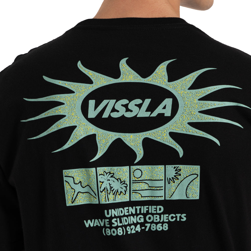 Camiseta Unidentified Vissla Preto Estonada