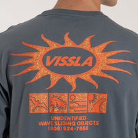 Thumbnail for Camiseta Vissla Unidentified Azul Manga Curta