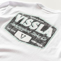 Thumbnail for Camiseta Vissla Top Tier Branca Manga Curta