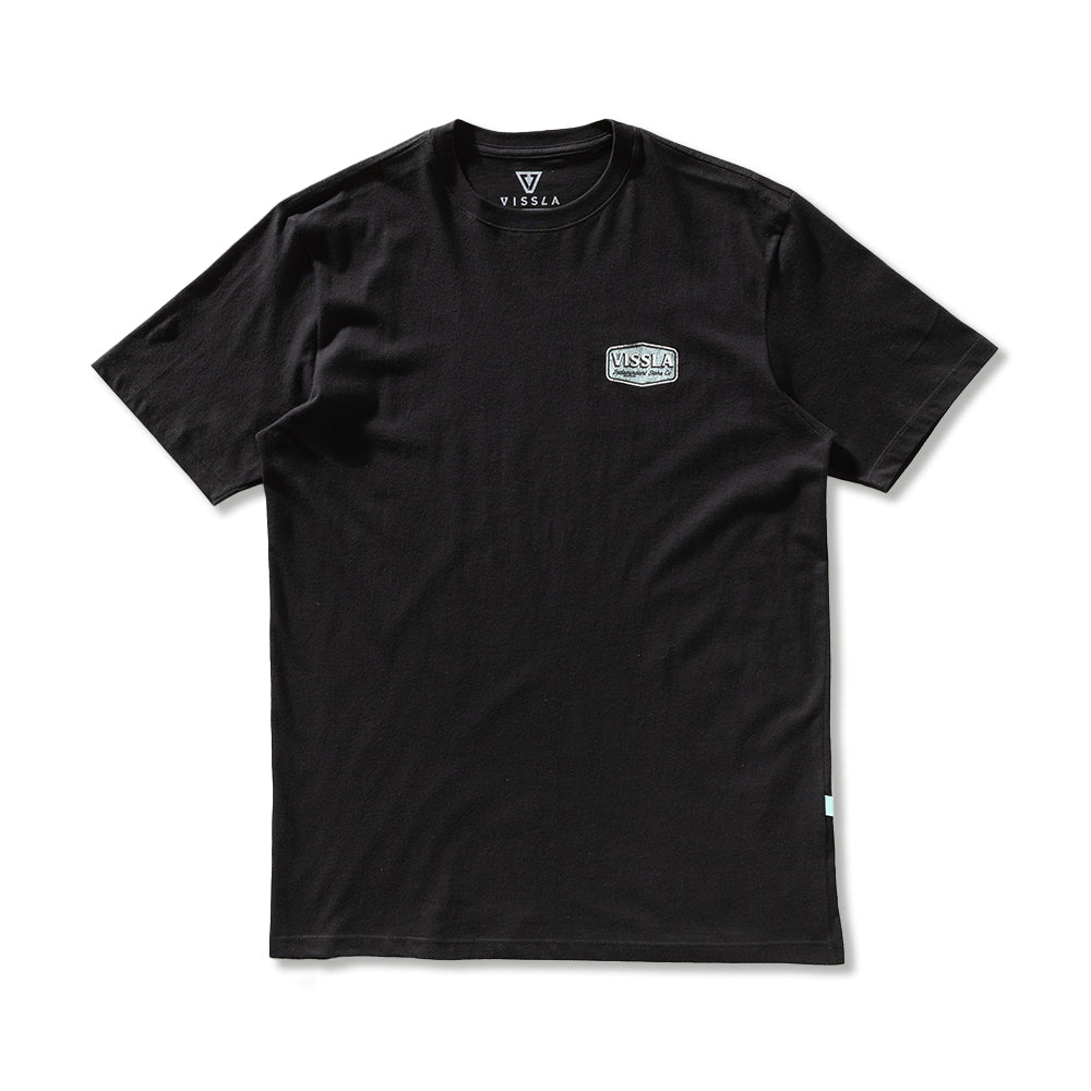 Camiseta Vissla Top Tier Preta Manga Curta