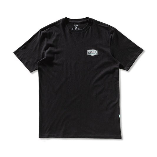 Camiseta Vissla Top Tier Preta Manga Curta