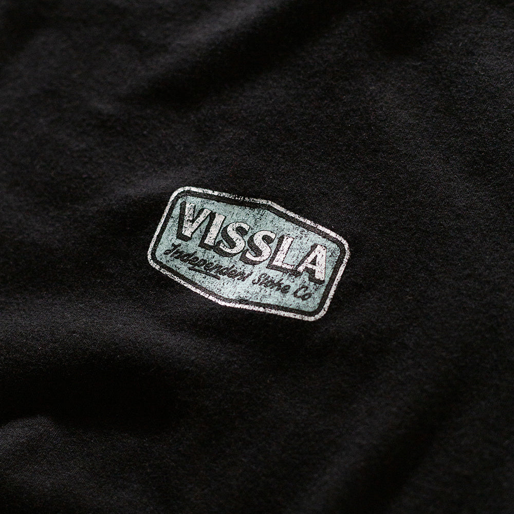 Camiseta Vissla Top Tier Preta Manga Curta