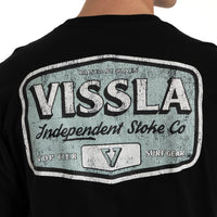 Thumbnail for Camiseta Vissla Top Tier Preta Manga Curta