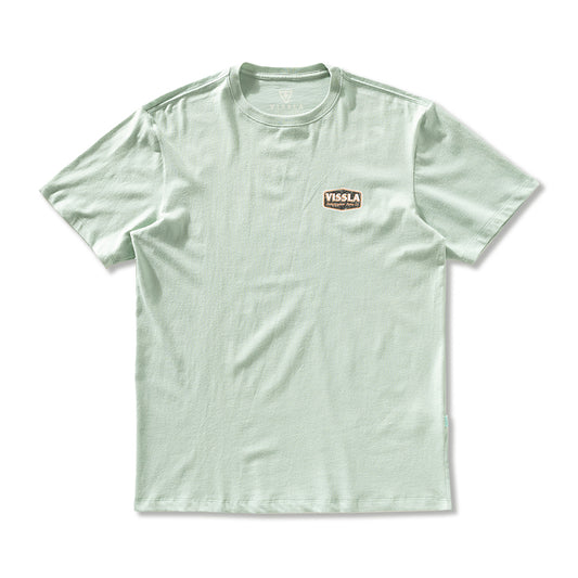 Camiseta Vissla Top Tier Verde Clara Manga Curta