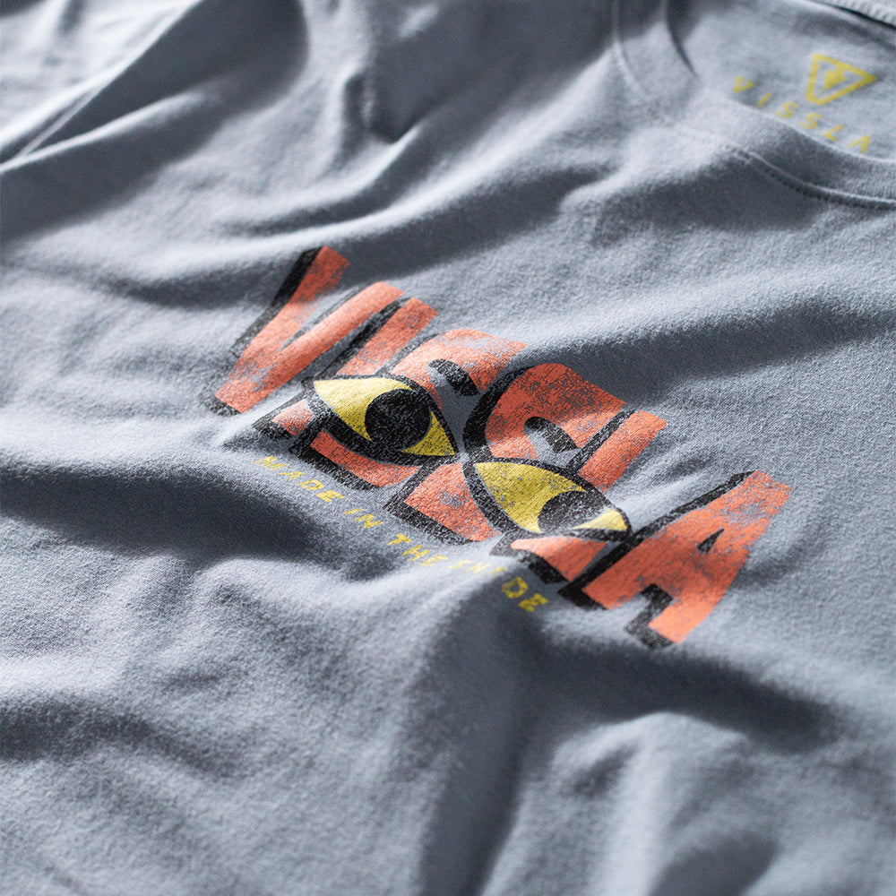 Camiseta Vissla Made in The Shade Azul Escuro Manga Curta