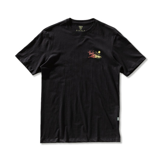 Camiseta Vissla Wave Pool Warriors Preta Manga Curta