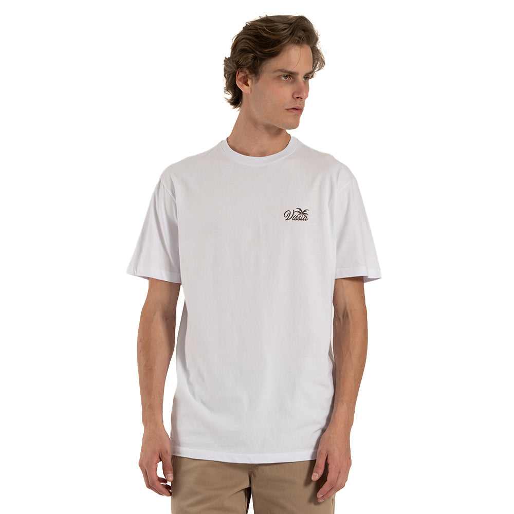 Camiseta Vissla Essentials Branca Manga Curta