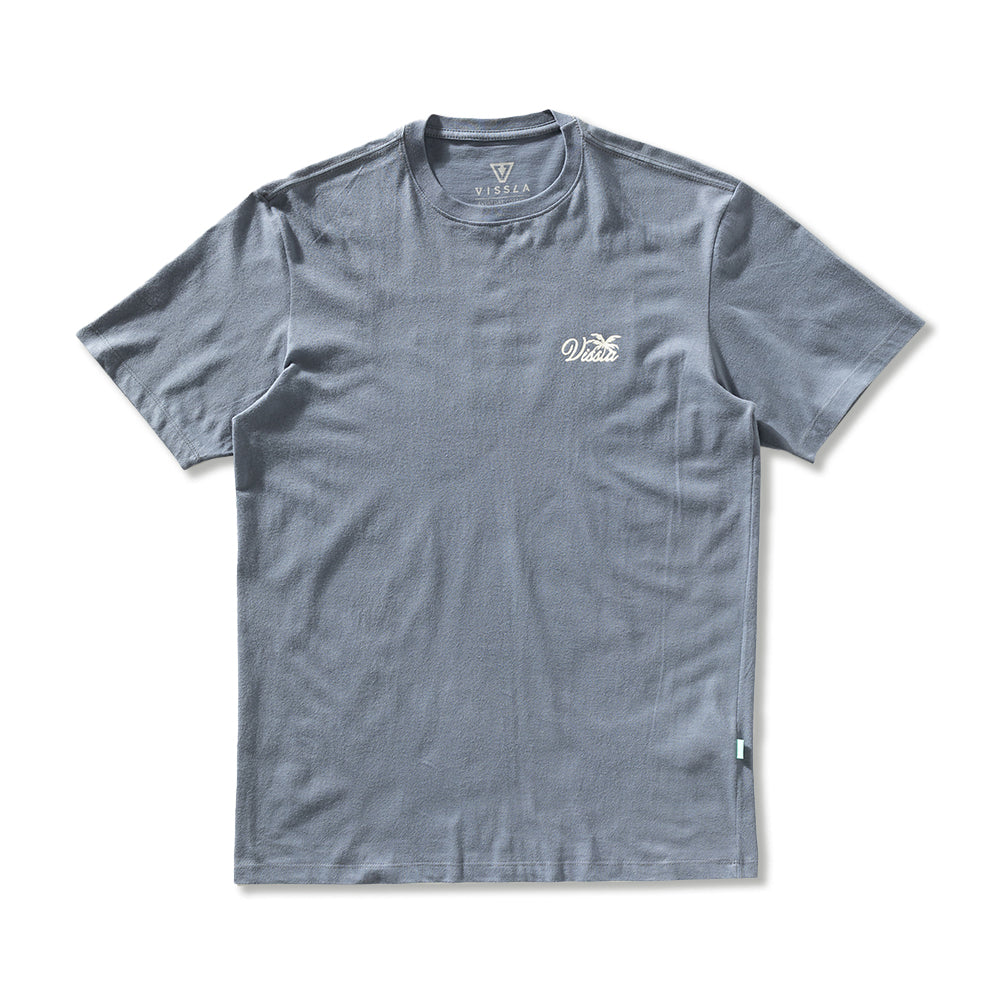 Camiseta Vissla Essentials Azul Escuro Manga Curta