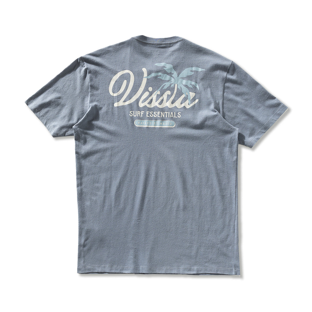 Camiseta Vissla Essentials Azul Escuro Manga Curta