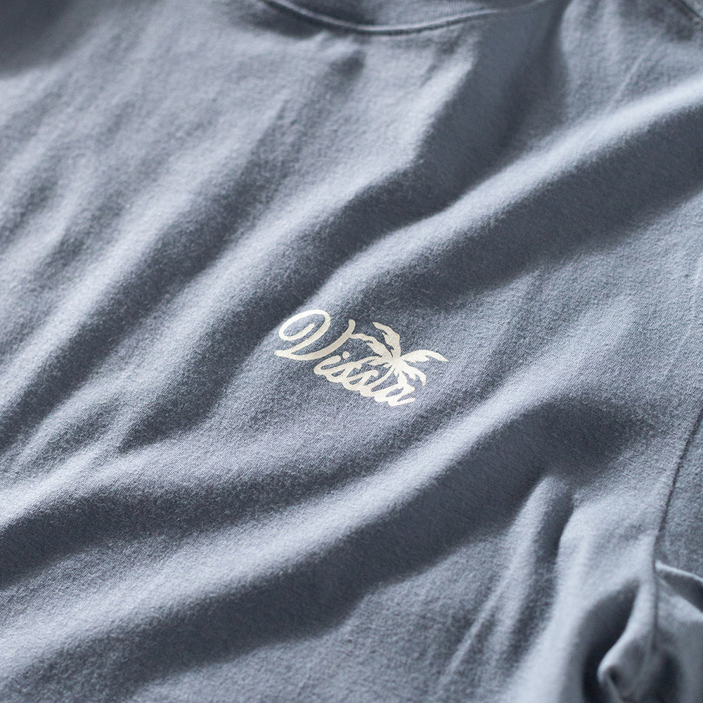 Camiseta Vissla Essentials Azul Escuro Manga Curta