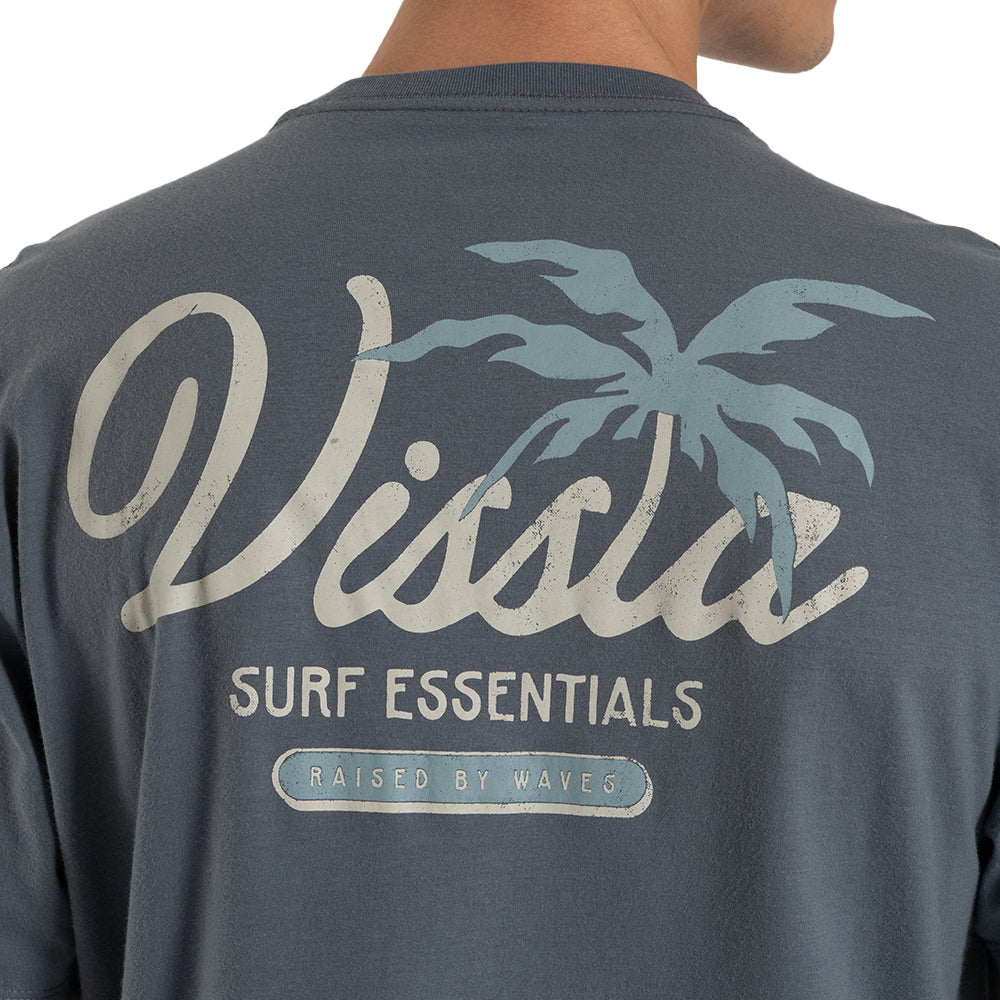 Camiseta Vissla Essentials Azul Escuro Manga Curta