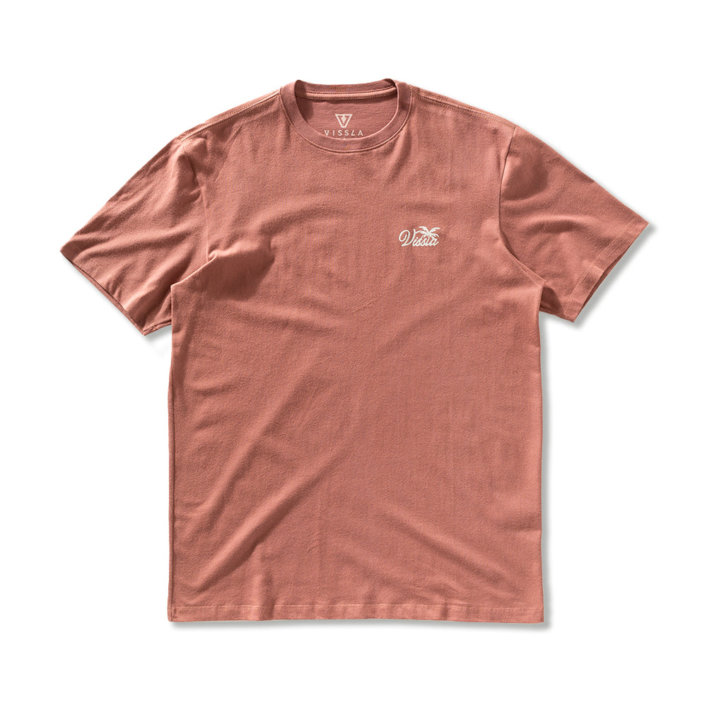 Camiseta Vissla Essentials Rosé Manga Curta