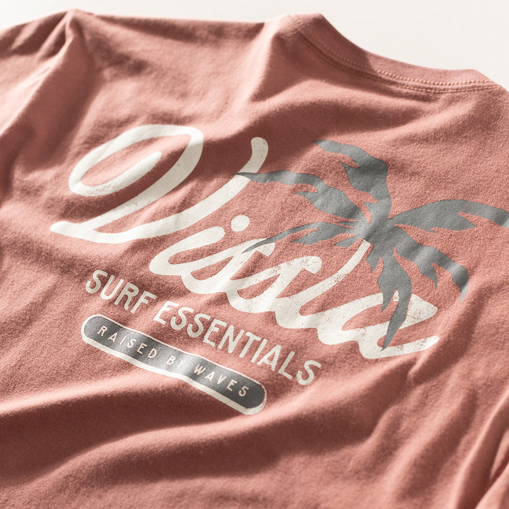 Camiseta Vissla Essentials Rosé Manga Curta