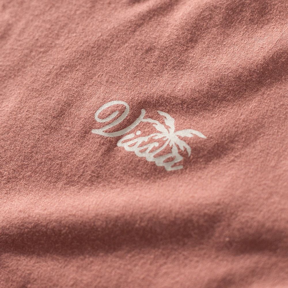 Camiseta Vissla Essentials Rosé Manga Curta