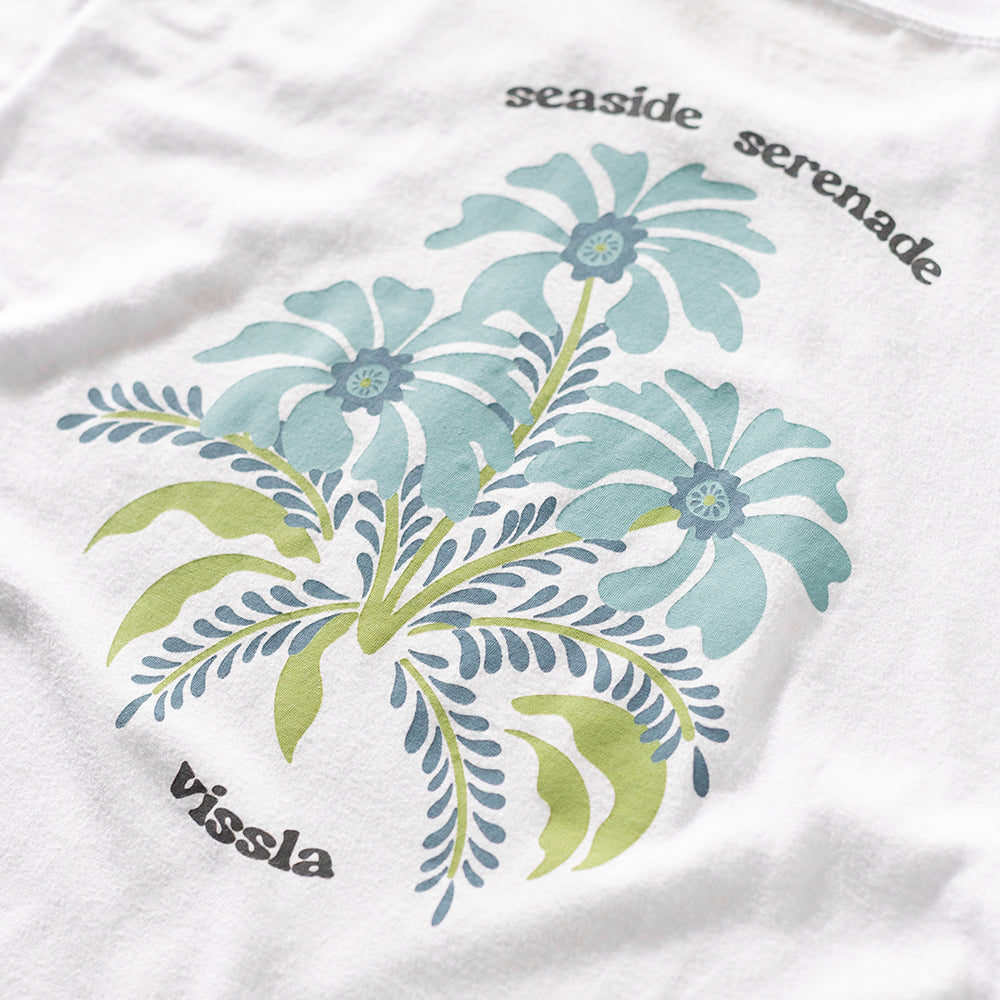 Camiseta Vissla Seaside Serenade Branca Manga Curta