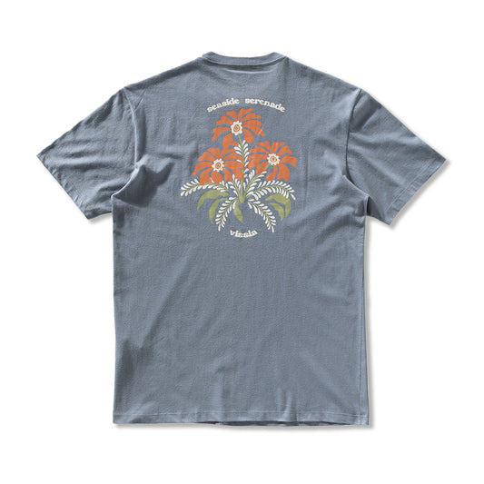 Camiseta Vissla Seaside Serenade Azul Manga Curta