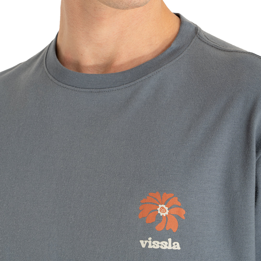 Camiseta Vissla Seaside Serenade Azul Manga Curta