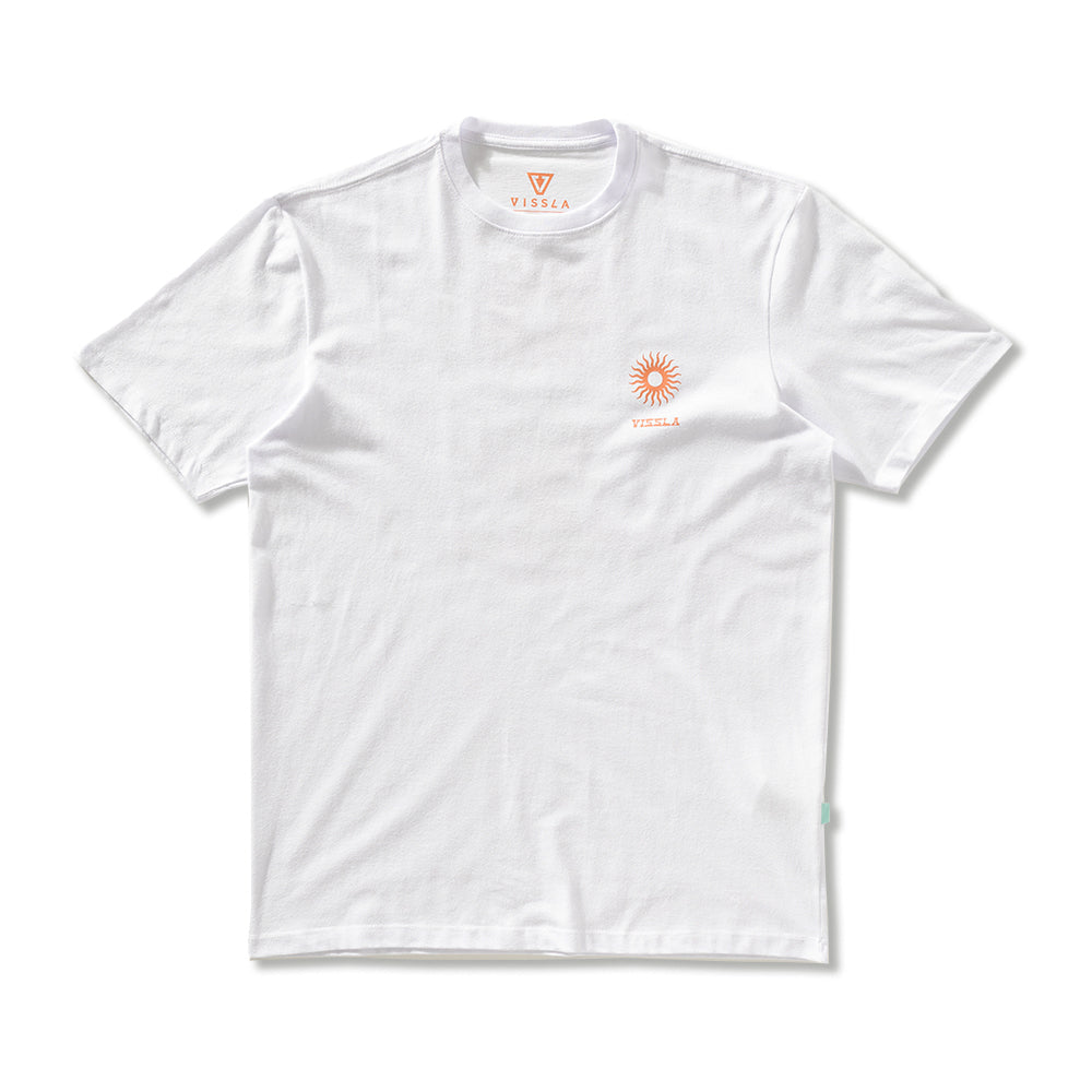 Camiseta Vissla Hula Hands Branca Manga Curta