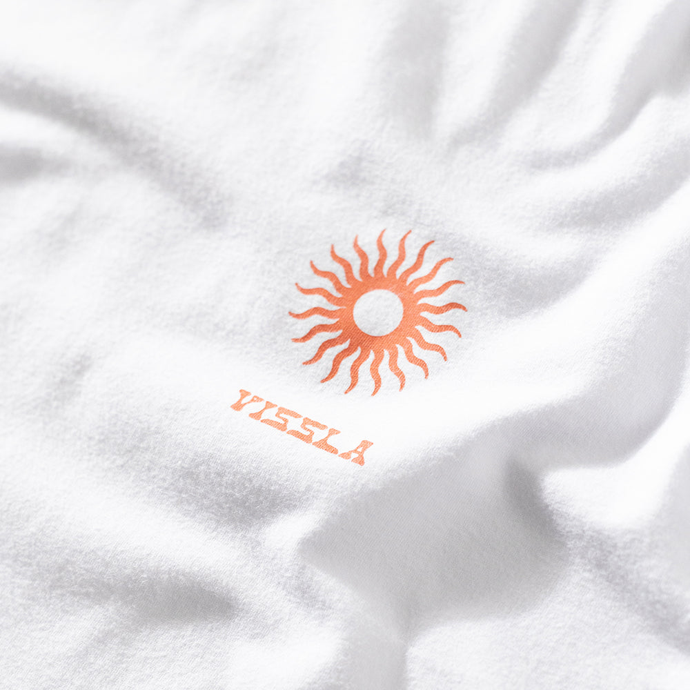 Camiseta Vissla Hula Hands Branca Manga Curta