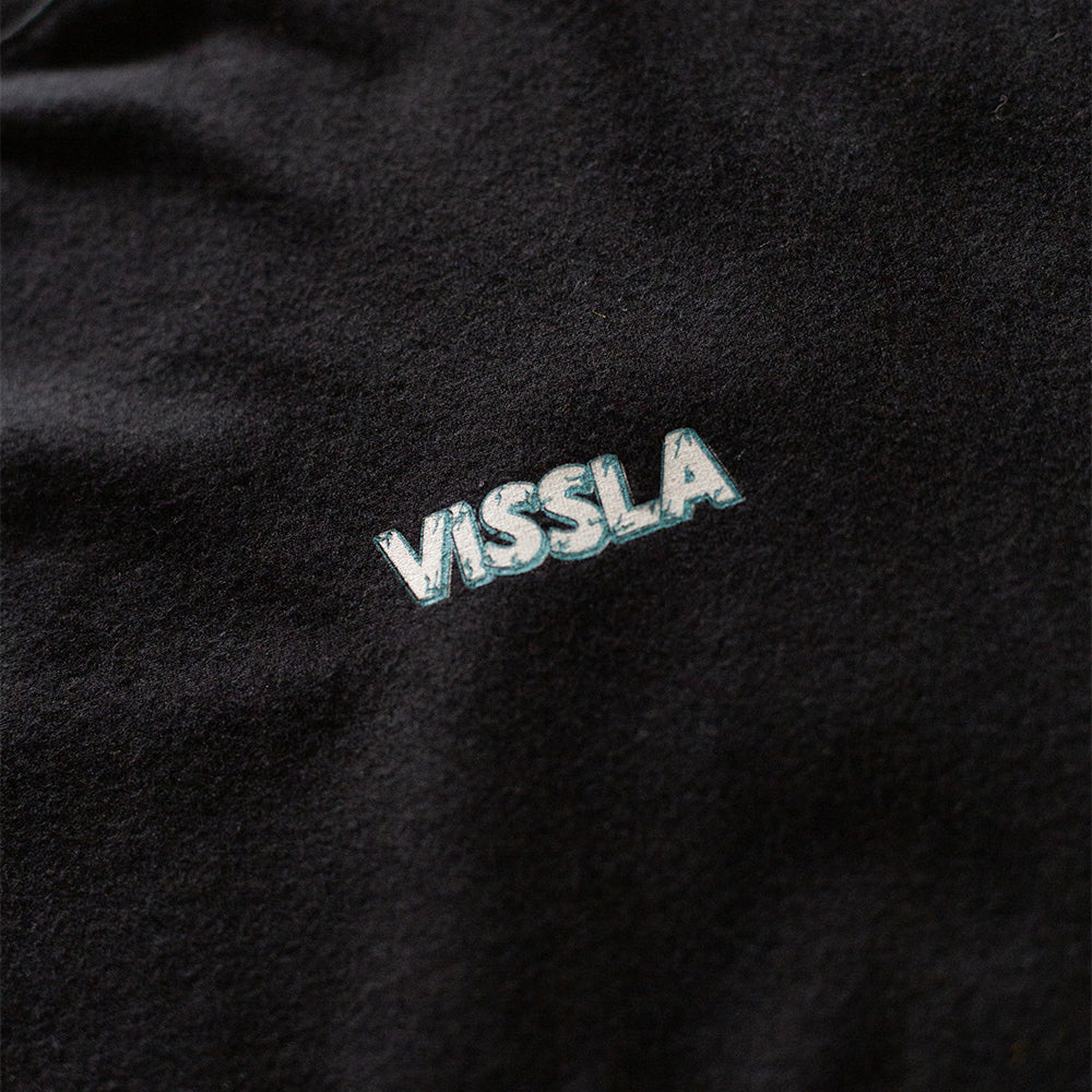 Camiseta Vissla Cutting Edge Preta Manga Curta