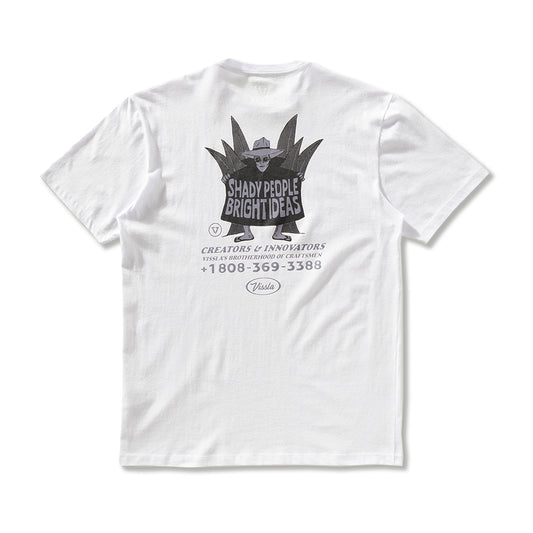 Camiseta Vissla Shady Shapers Branca Manga Curta