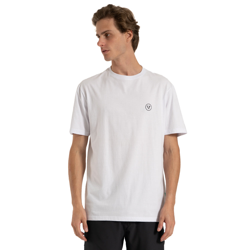 Camiseta Vissla Shady Shapers Branca Manga Curta