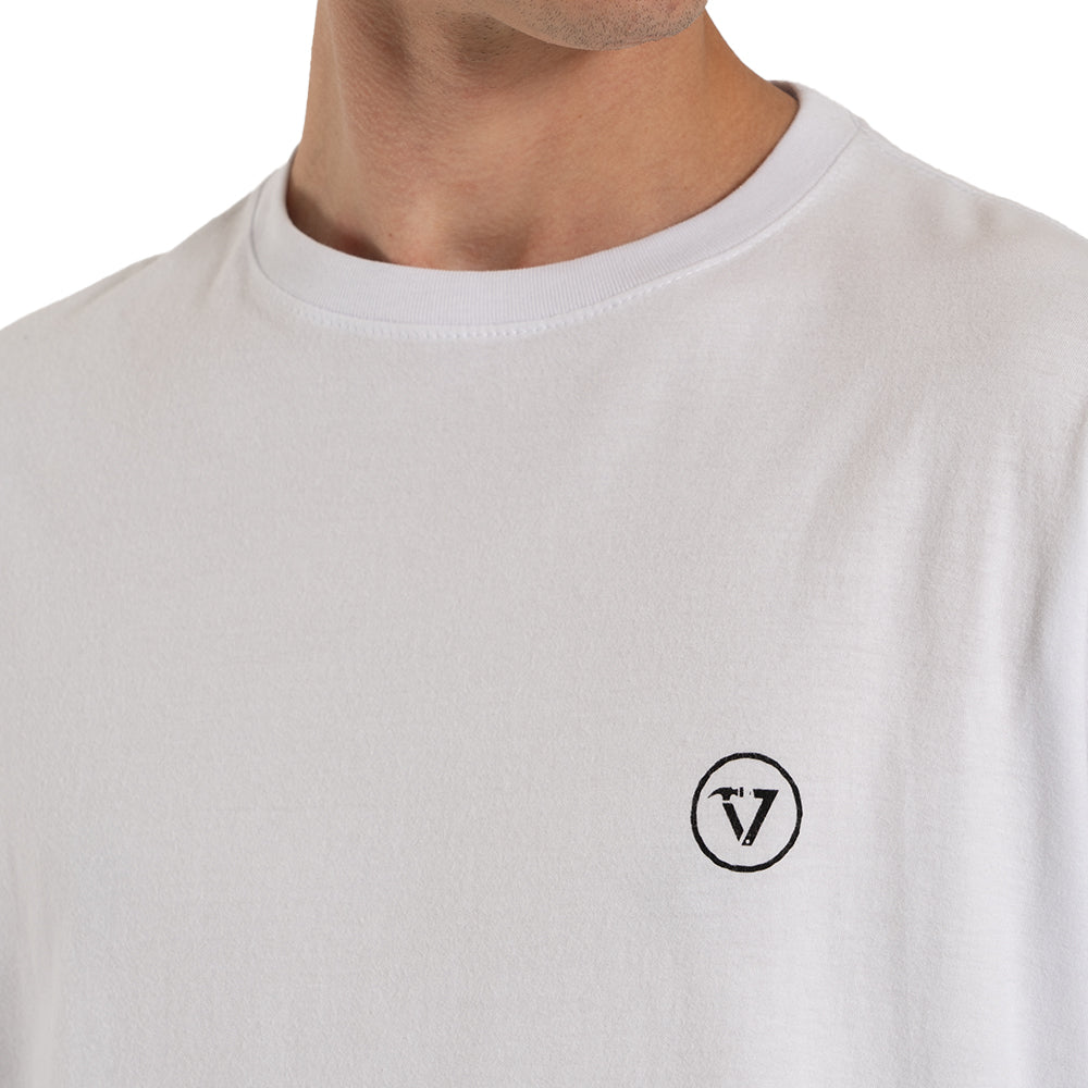 Camiseta Vissla Shady Shapers Branca Manga Curta