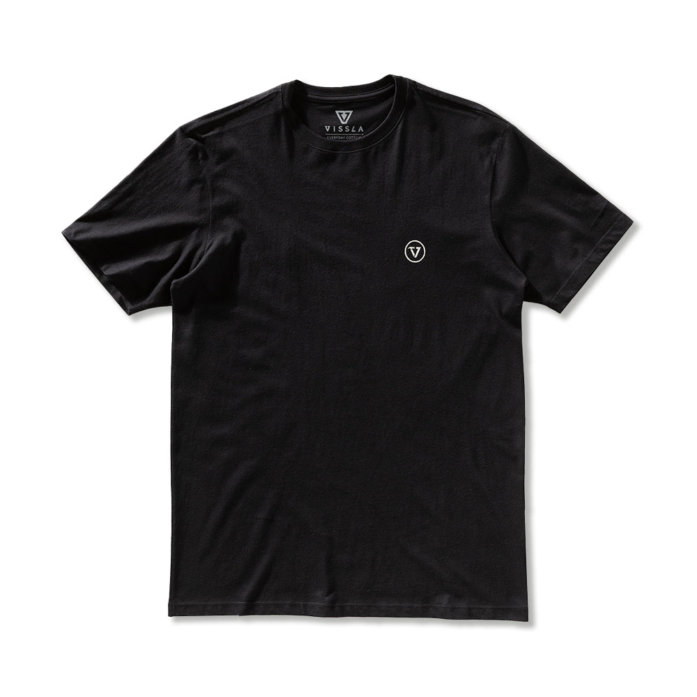 Camiseta Vissla Shady Shapers Preta Manga Curta