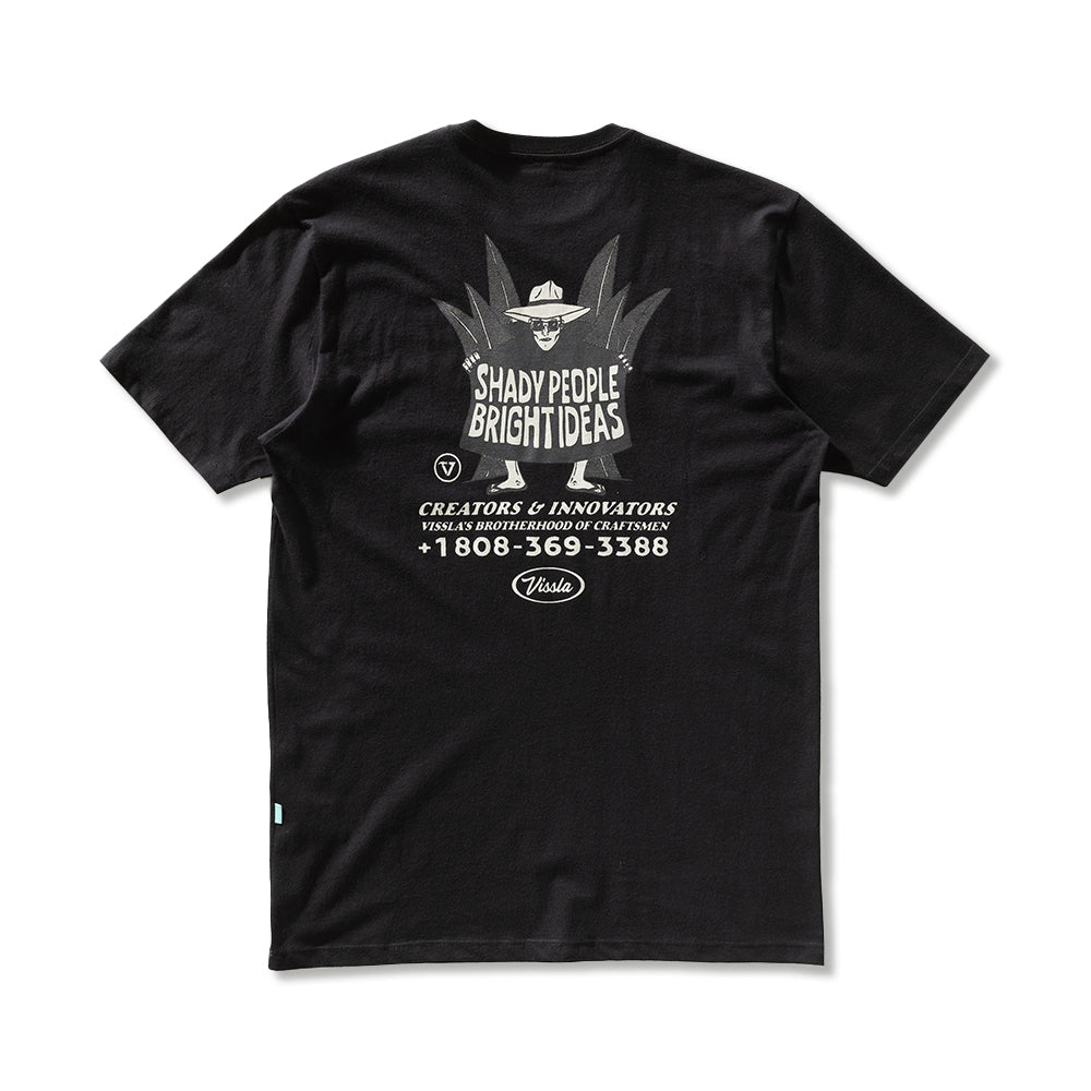 Camiseta Vissla Shady Shapers Preta Manga Curta