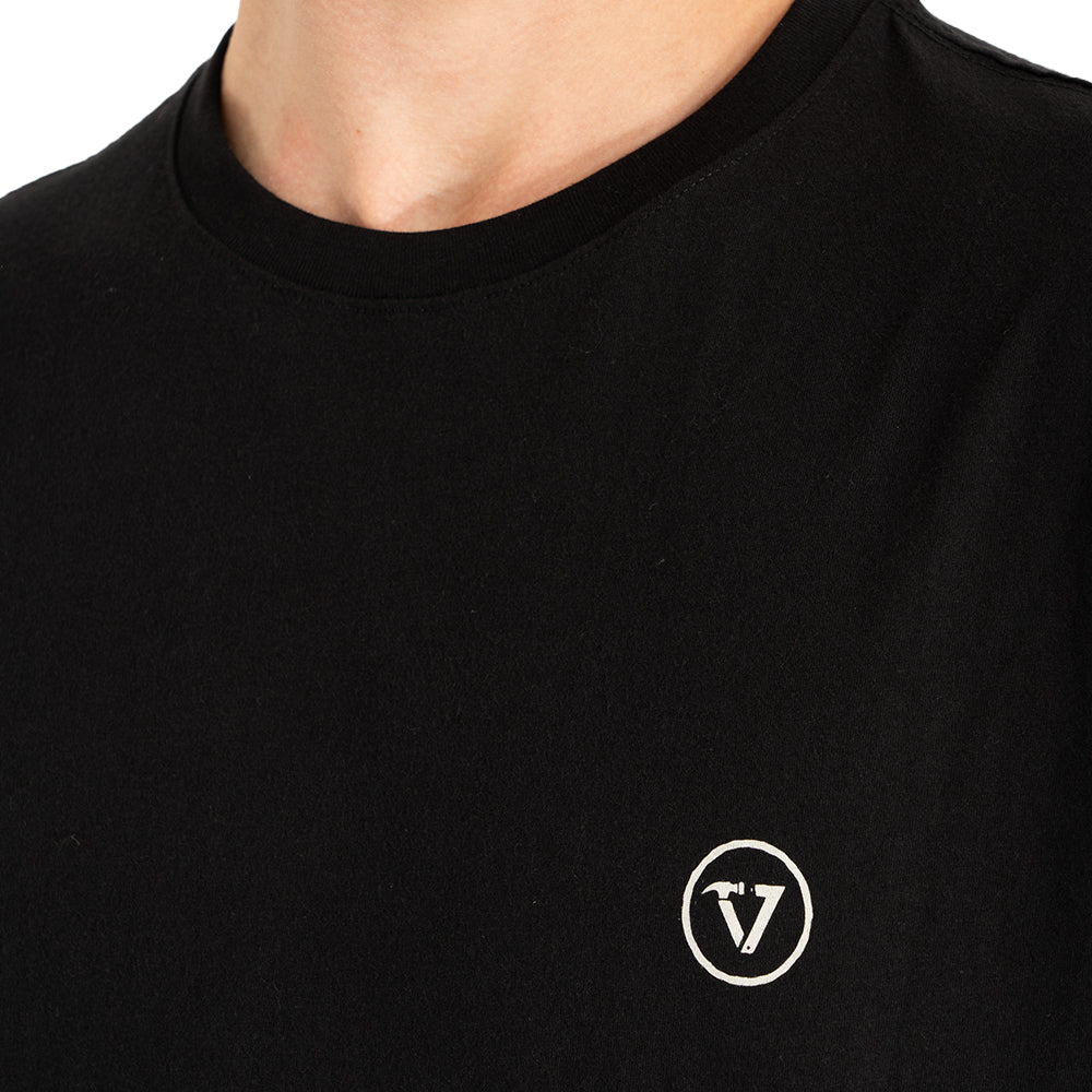 Camiseta Vissla Shady Shapers Preta Manga Curta
