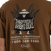 Thumbnail for Camiseta Vissla Shady Shapers Marrom Manga Curta