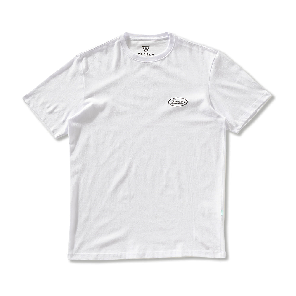 Camiseta Vissla Creators ID Branca Manga Curta
